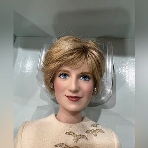 Franklin Mint Princess Diana 1998 Porcelain Doll Limited Edition in Original Box